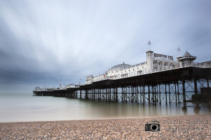 Brighton pier looking west early morning