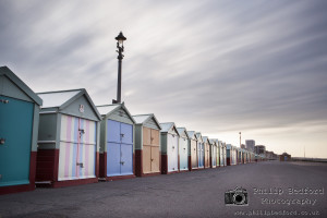 Hove Beach Huts early morning