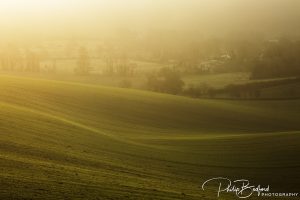 Sweeping fields near Berwick