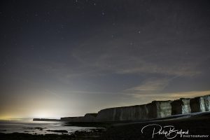 Seven Sisters from Birling Gap at Night