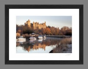 Arundel Castle on a winter morning Sussex