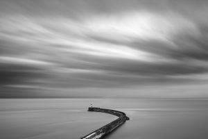 Newhaven Breakwater Monochrome